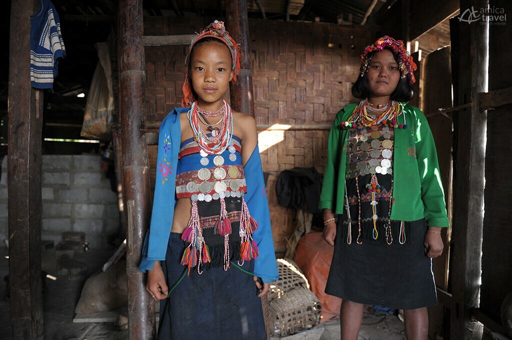Filles Opa dans la province de Phongsaly filles Opa Phongsaly Nord Laos