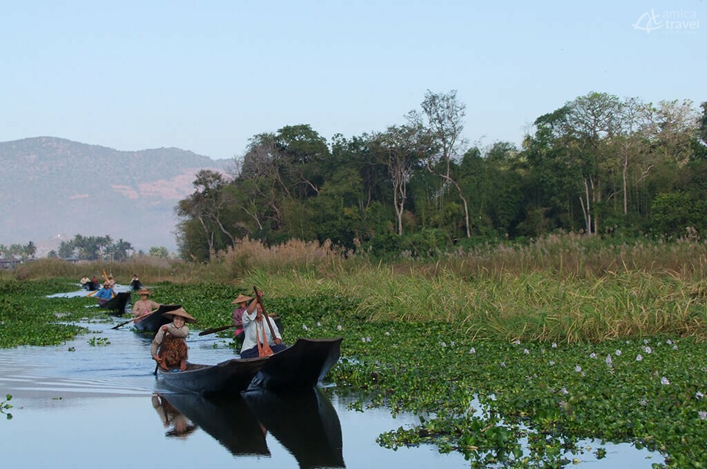 bateau lac inle birmanie