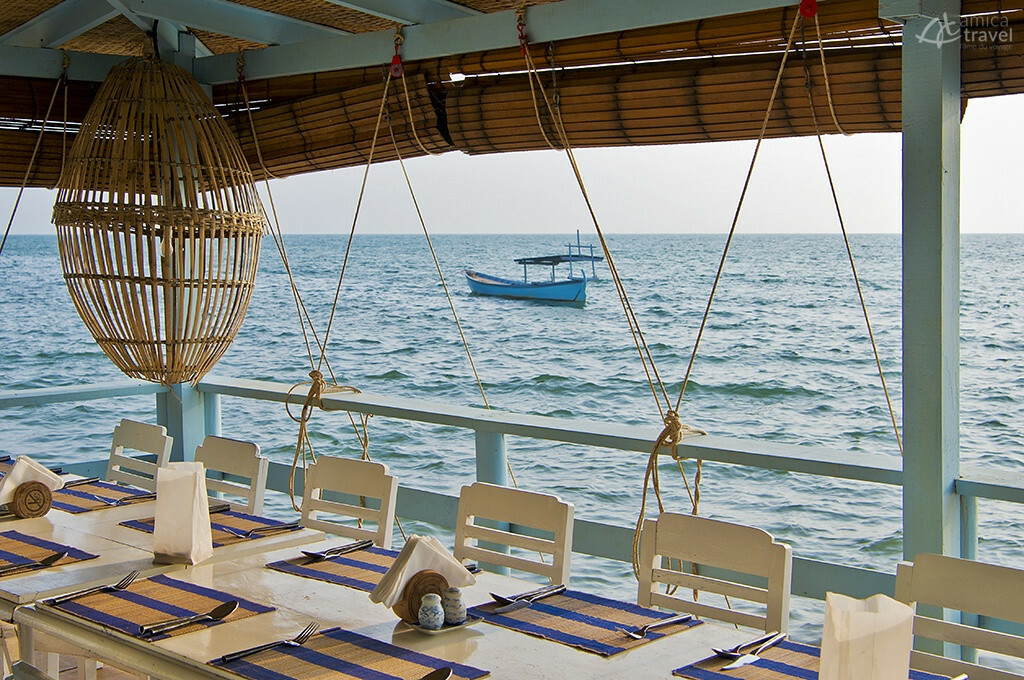 espace prendre repas mer