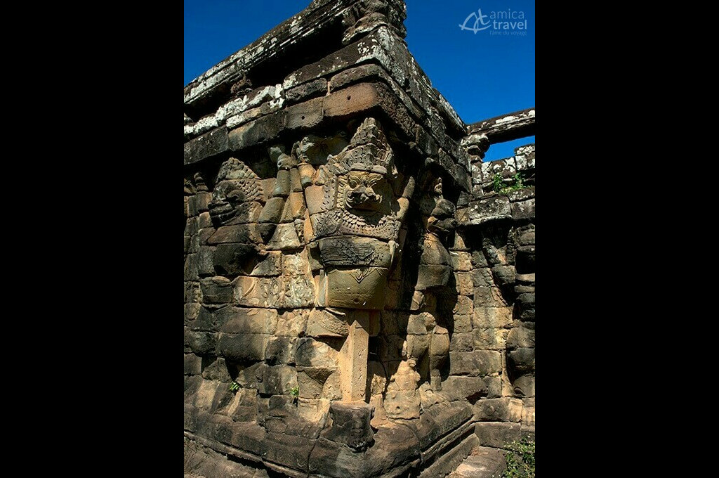 Terrasse  Elephants Cambodge