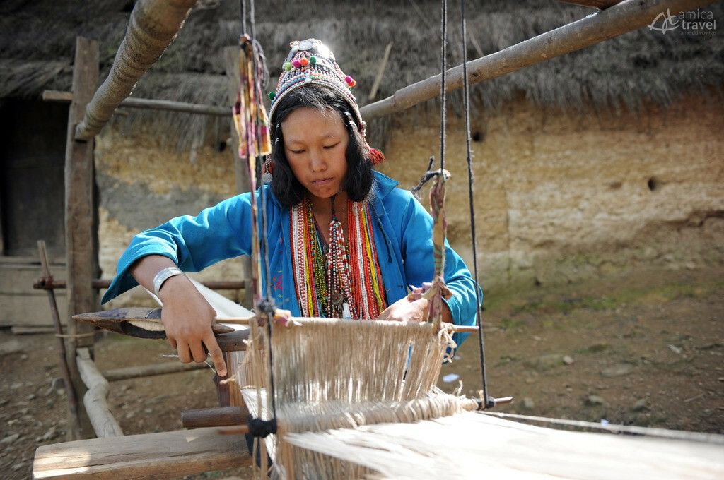 femme opa tisse etoffe vetement