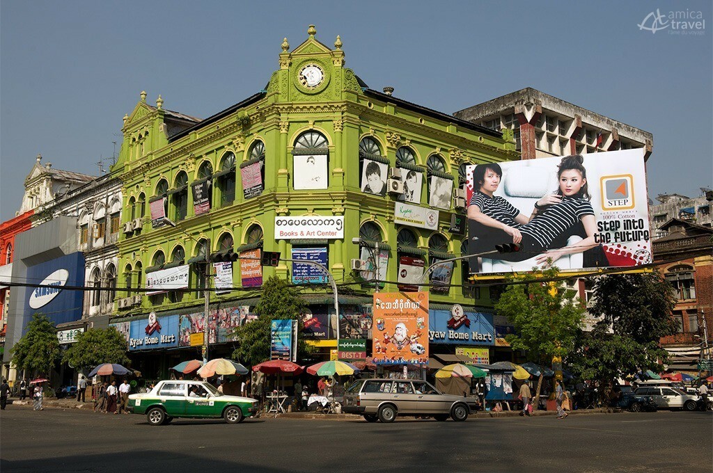 rue yangon birmanie