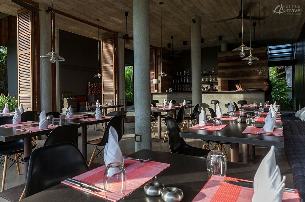 Interieur restaurant Sala Lodges Siem Riep Cambodge