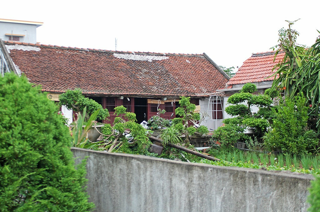 maison campagne et cour verdure