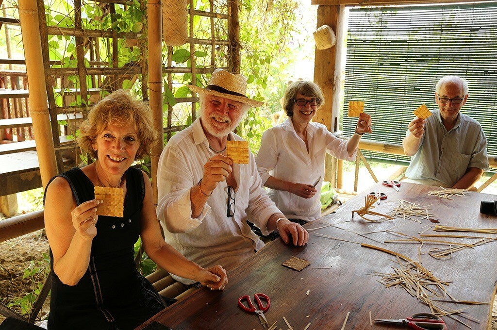 atelier tressage bambou luang prabang laos