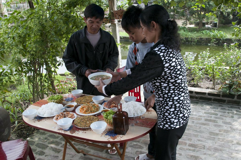 famille Ich prepare repas
