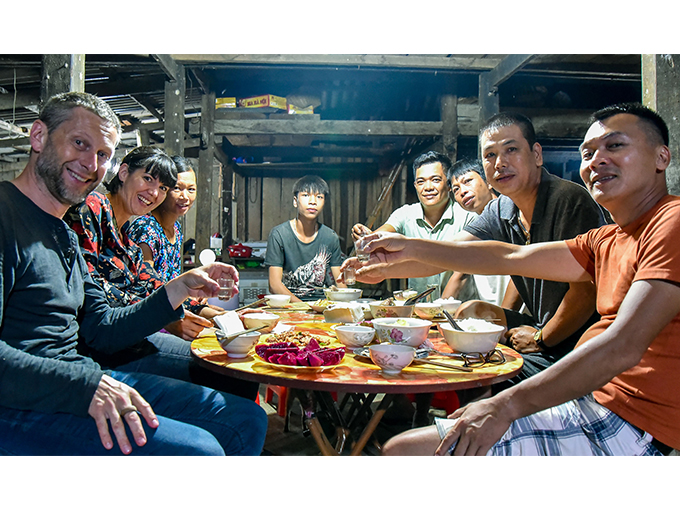 repas avec habitants