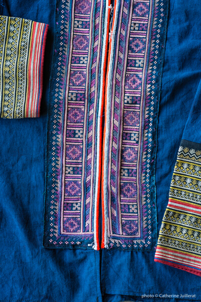 Détail d'une veste Dao